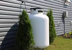 Tank with shrubs